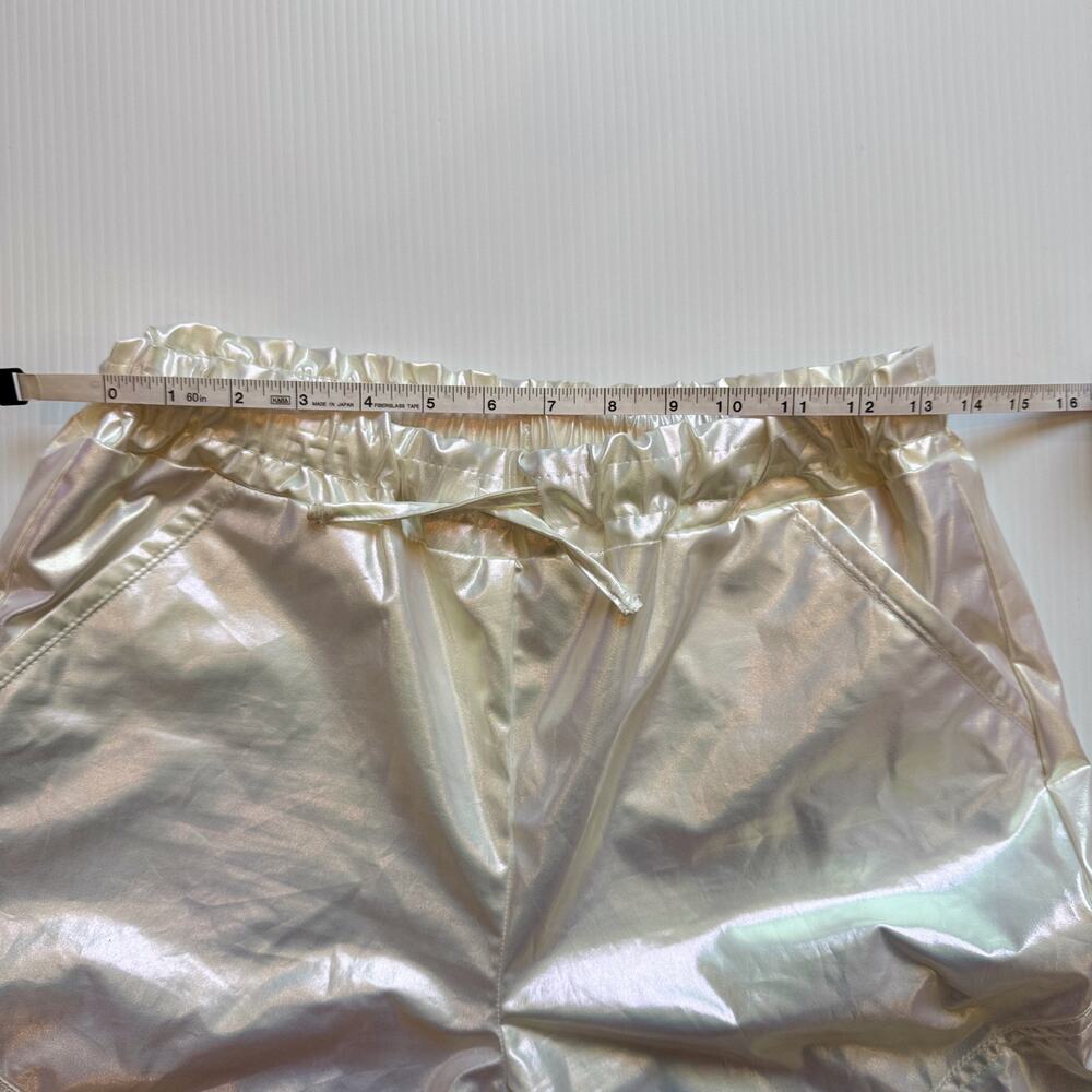 Iridescent Parachute Pants Pearl Rave Festival Y2K Cyber Girl’s XL (Women’s XS) - Picture 9 of 16